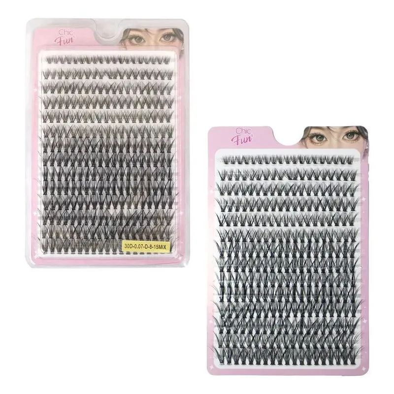 3x 2cx Kit Cílios Tufinho 30d 0,07 D 8-15mm Mix Cílios Posti