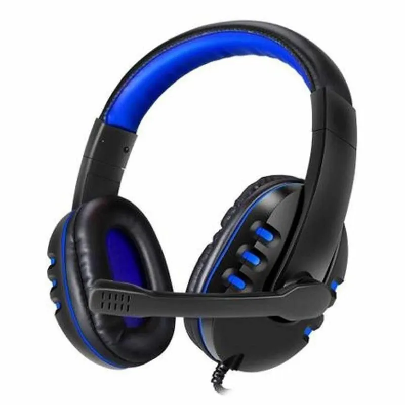 Headfone Fone De Ouvido Gamer P2 Microfone - Azul