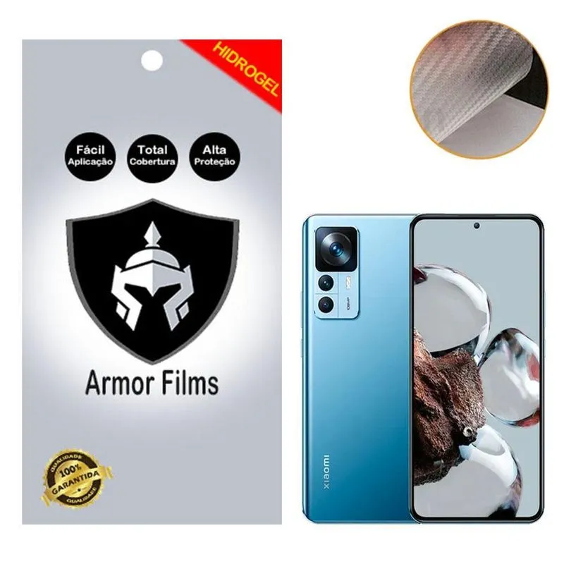 Película Traseira Skin Carbono Transparente Xiaomi Mi 12t