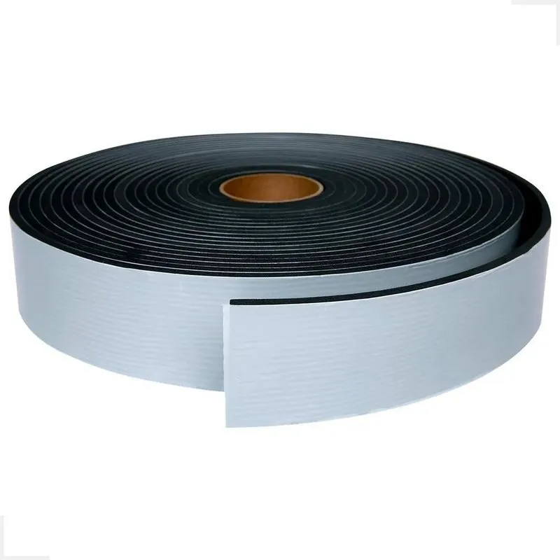 2x Fita De Eva Vedação Preto 5mmx 50mmx10mts Adesivo 1 Lad