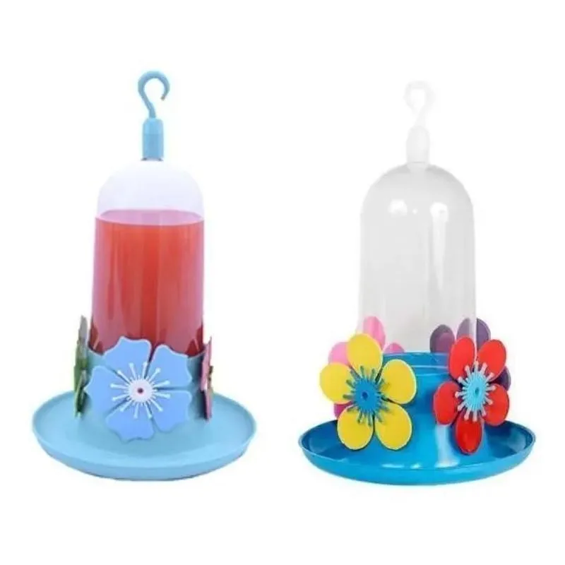 5x Kit 2 Bebedouro Passarinho Beija Flor Colibri Jardim 290m