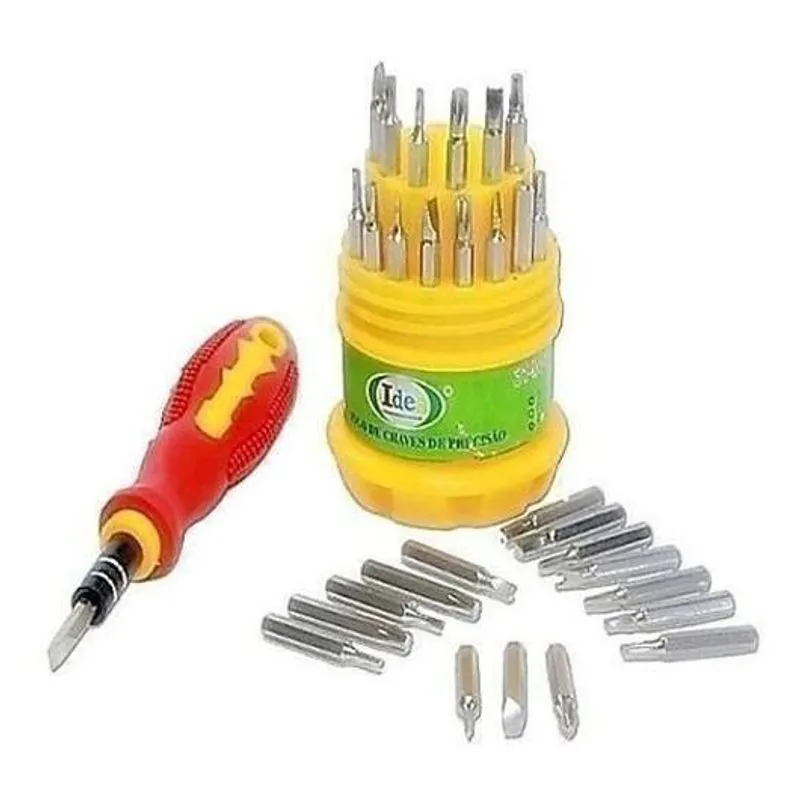 Kit Jogo Chave Fenda Phillips Torx Estojo Precisão Celular