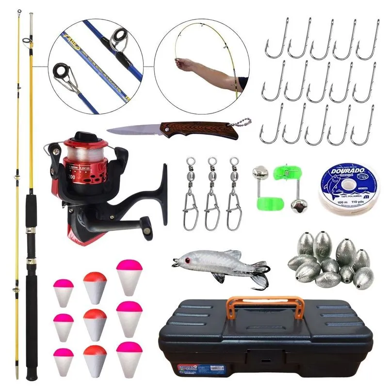 Kit De Pesca Completo Com Vara E Molinete Ultra Light