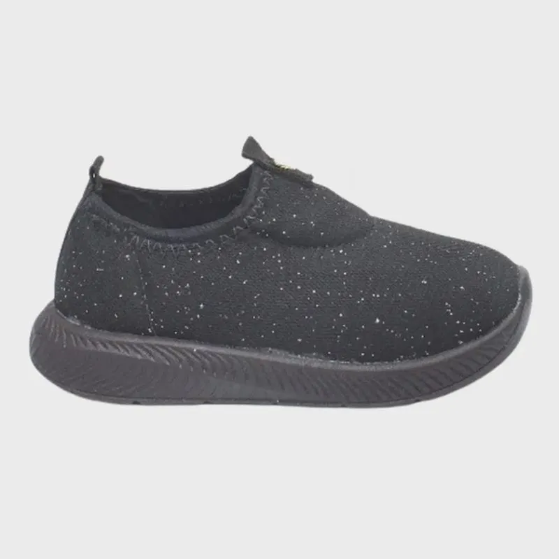 Molekinha Tenis Tecido Shine Comfy Preto
