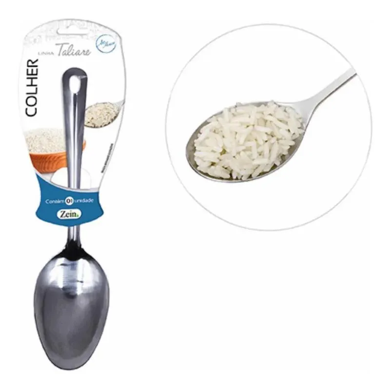 Colher Pegar Arroz Em Inox Premium Grande Resistente 26cm