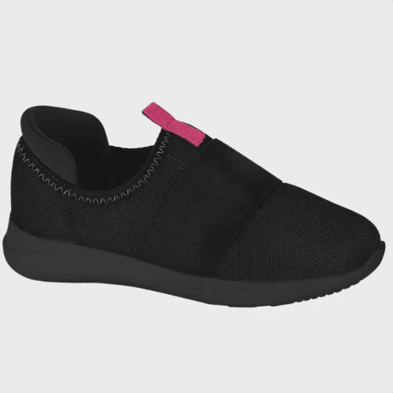 Tênis Infantil Molekinha Nylon Flat Calce Fácil Preto