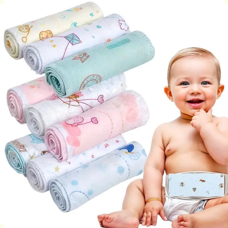 Kit 3 Faixa Umbigo Umbilical Enxoval Recem Nascido Bebe