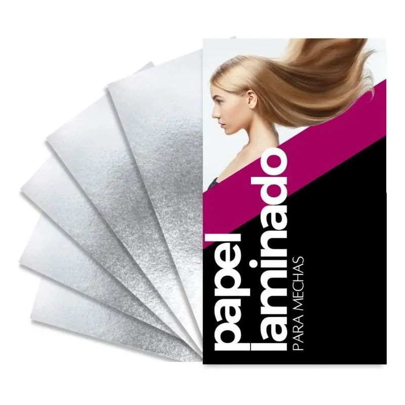 5x 1kg Papel Laminado Para Mechas 11x50cm - 90grs (médio)