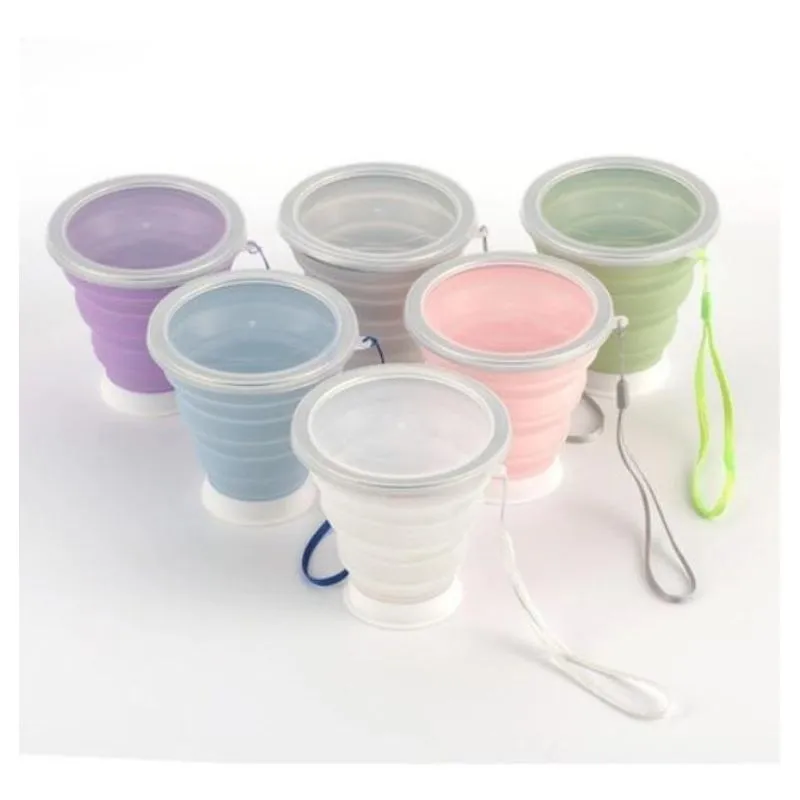 10 Copo Silicone Dobrável 320ml Reutilizável Ecológico Brind