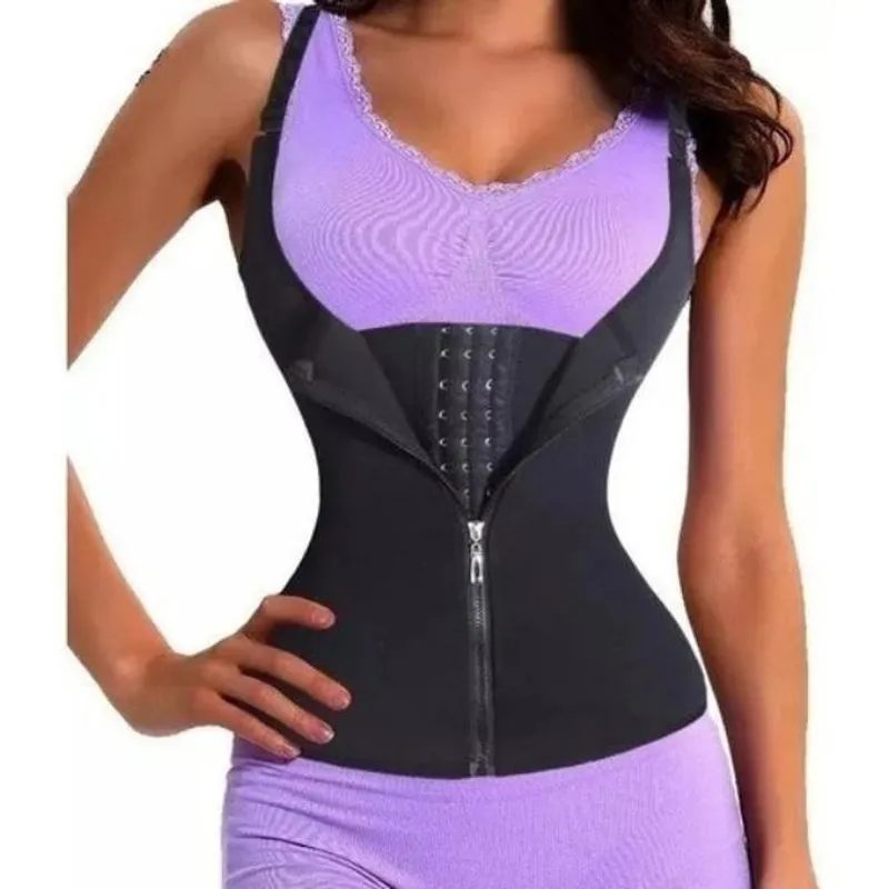 10 Cinta Ajustável Modeladora Colete Abdominal Feminina
