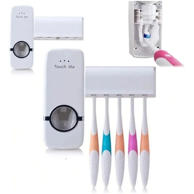Dispenser Automático Pasta De Dente Com Suporte Escovas