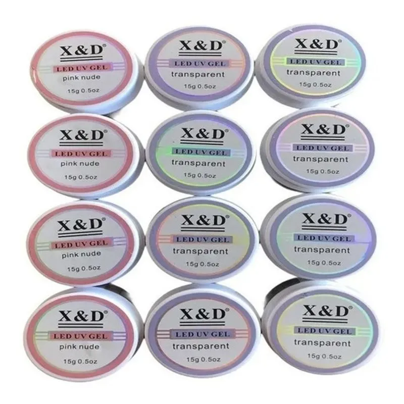 Caixa Com 12 Gel Uv Xed 15g