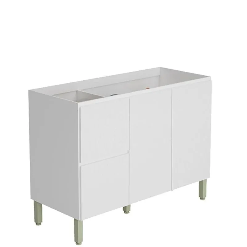 Balcao Para Pia 120cm 3pt 2gav 3017art Branco Artico