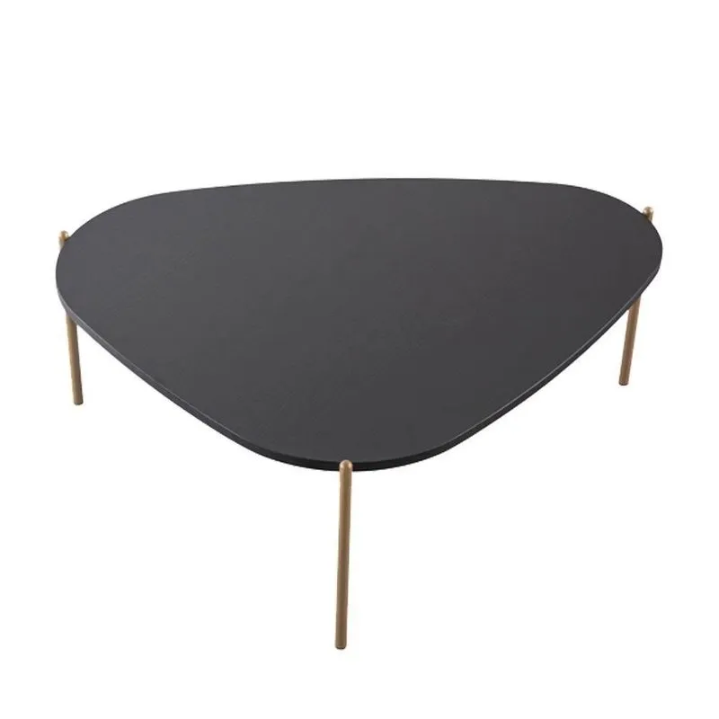 Mesa De Centro Organica Pe Metal Dourado Nero 28014 Artesano Nero Dourado