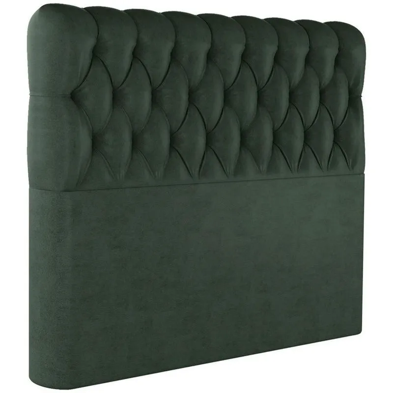 Cabeceira Casal 138 Cm Vegas Veludo Verde Soon Verde