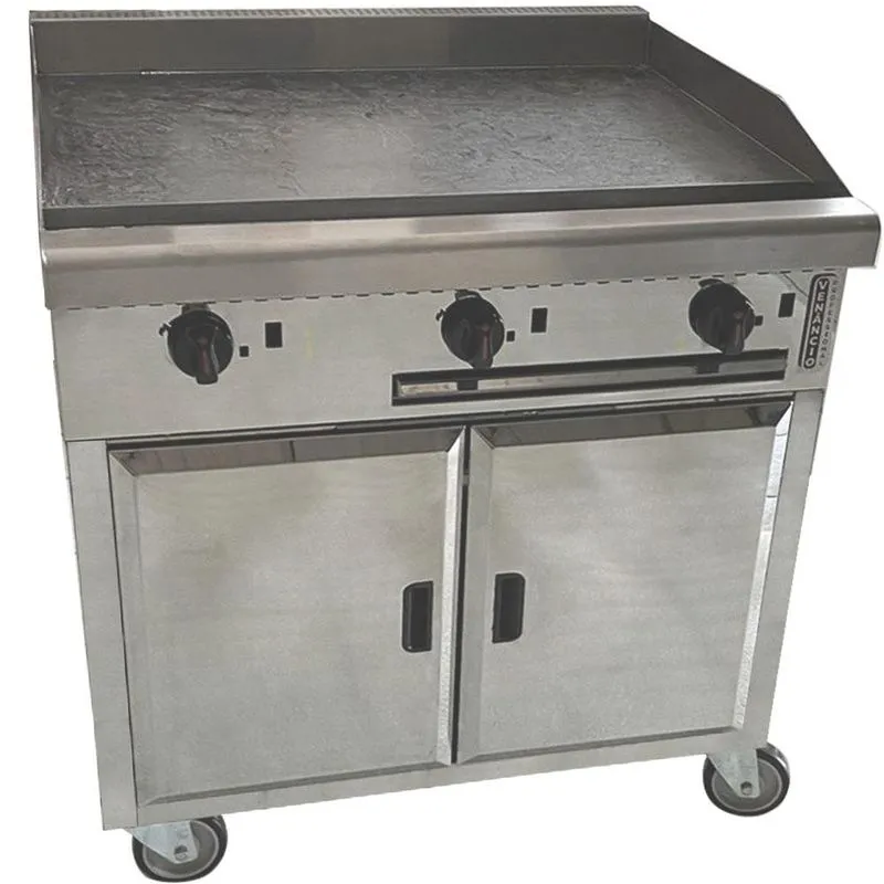 Chapa Manual A Gás Venâncio Professional 36" Com Gabinete E Rodízios