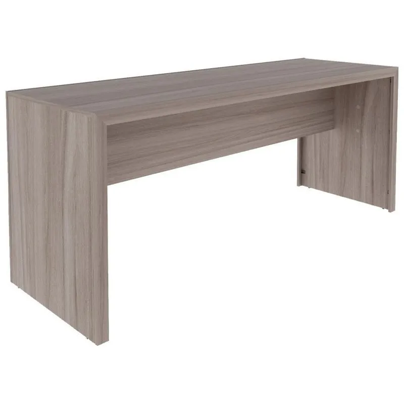 Escrivaninha Mesa Escritorio 180 Cm Me4185 Carvalho Tecno Mobili Carvalho