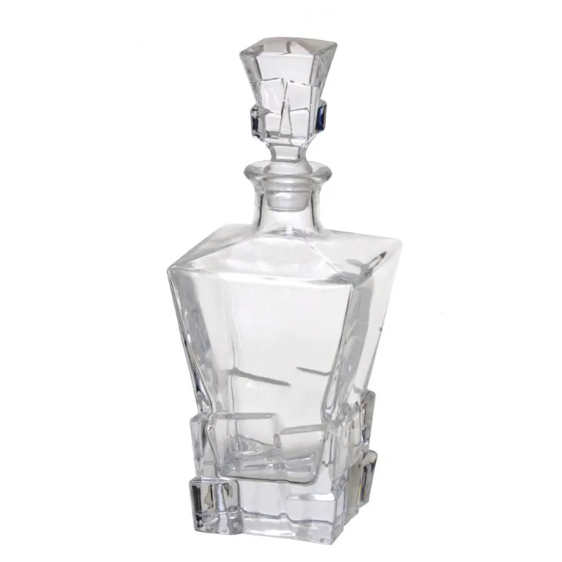 Garrafa para servir Q whisky em vidro transparente 500ML