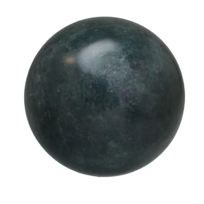 Escultura esfera decorativa em marmore preto 10CM
