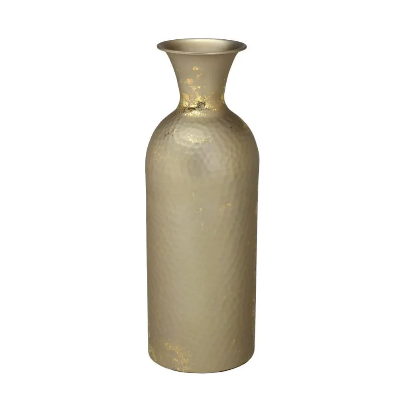 Vaso decorativo metal martelado indiano 46,5CM