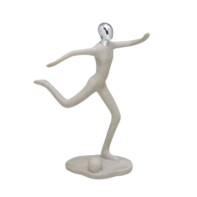 Escultura Decorativa Areia Prata 222-747 - Mabruk