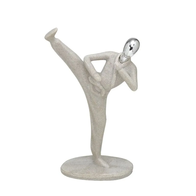 Escultura Decorativa Areia Prata 222-748 - Mabruk