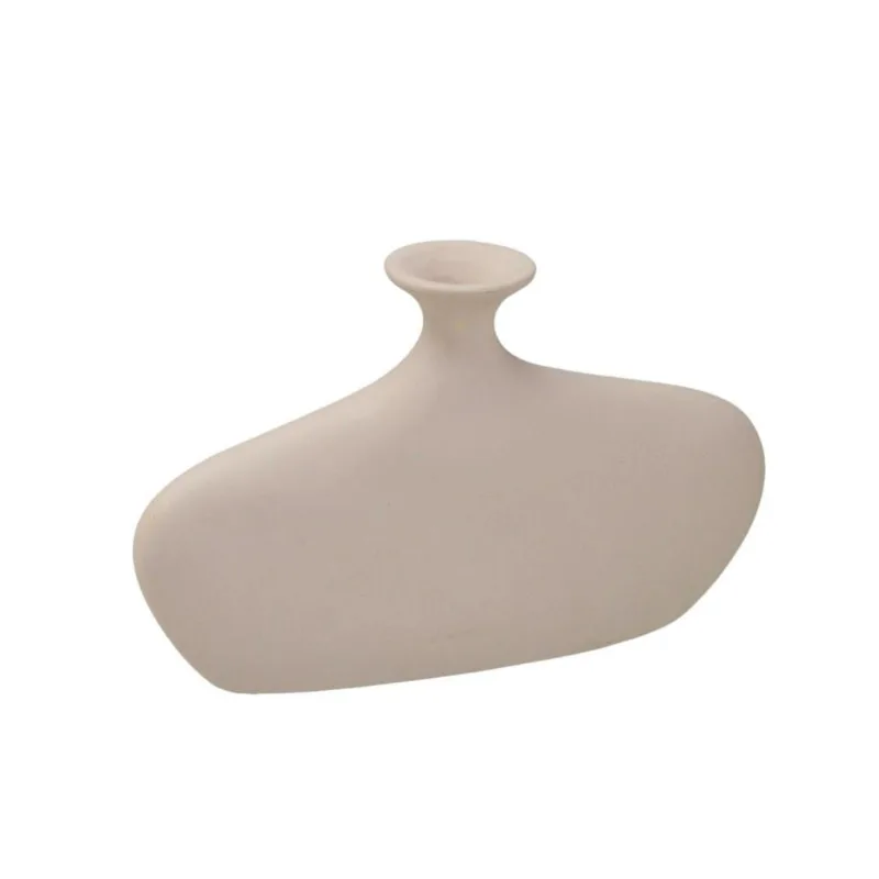 Vaso decorativo fendi em ceramica bojudo 23CM