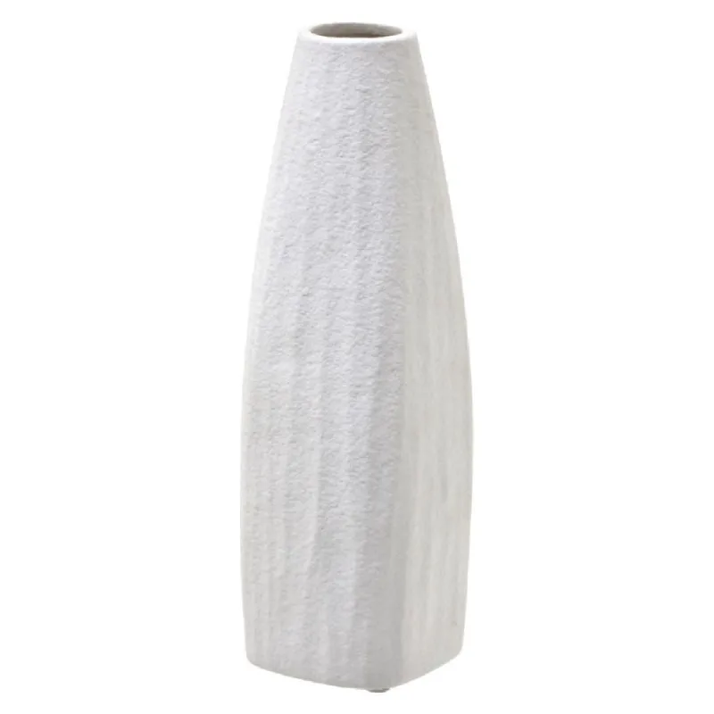 Vaso decorativo em porcelana na cor branco 31CM