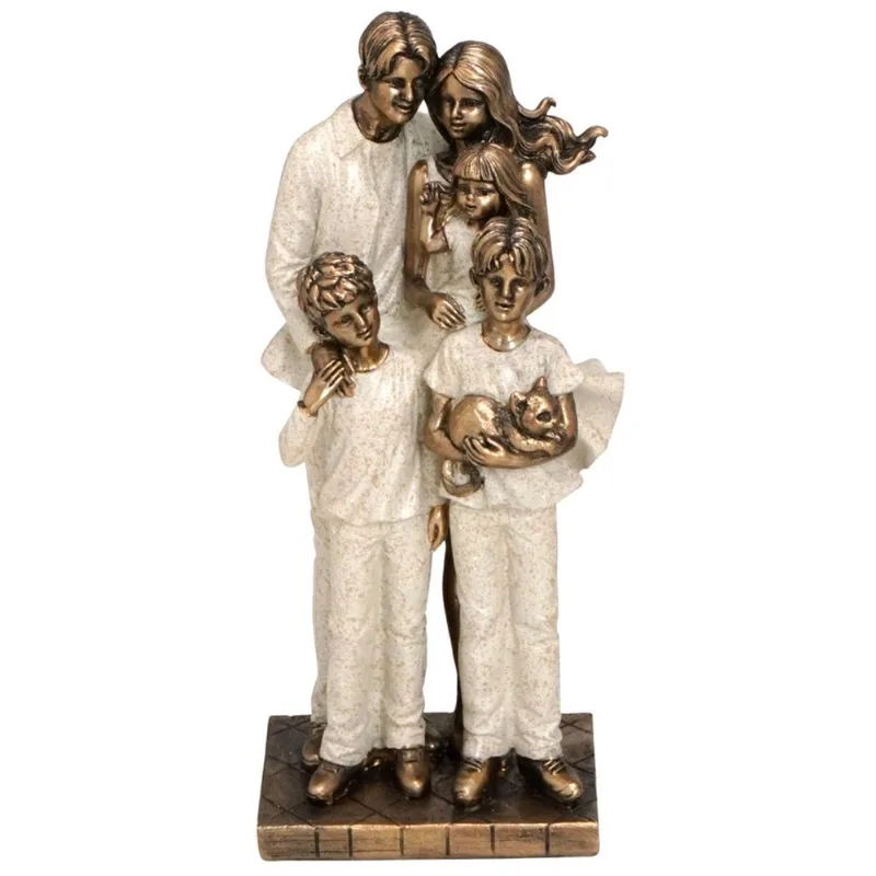 Família Decorativa 20x15cm em Resina Mabruk