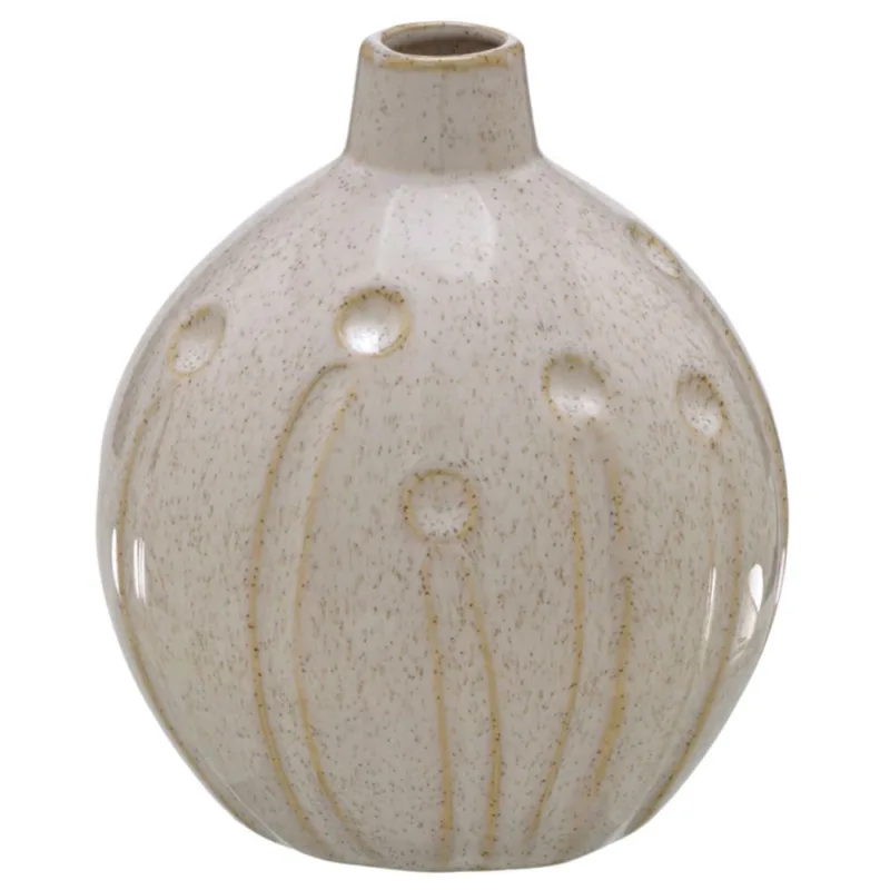 Vaso Decorativo 15x13cm em Cerâmica Mabruk