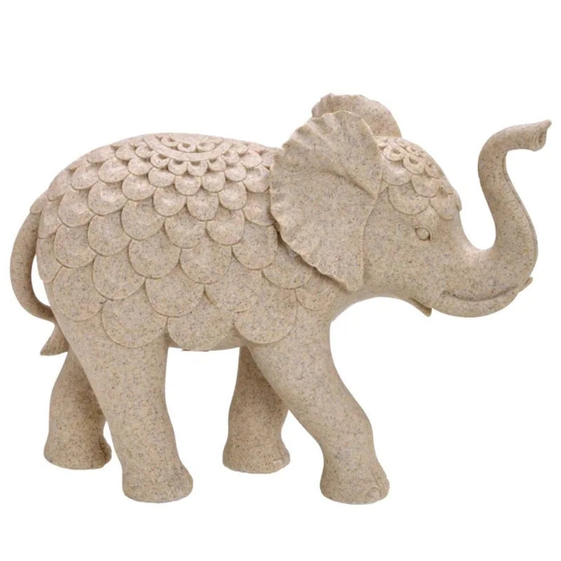 Elefante Decorativo 28x11x21cm em Resina Mabruk