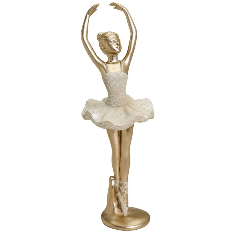 Bailarina Decorativa 6,5x6x20cm em Resina Mabruk