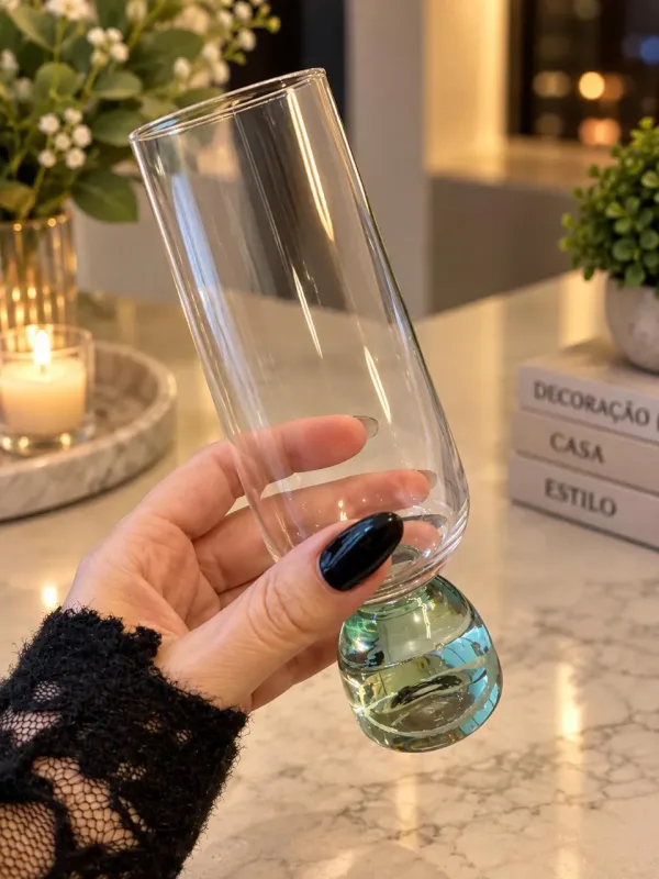 COPO DE VIDRO 260ML VERDE
