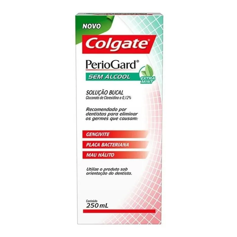 Enxaguante Bucal Colgate Periogard Sem Álcool Mint 250ml