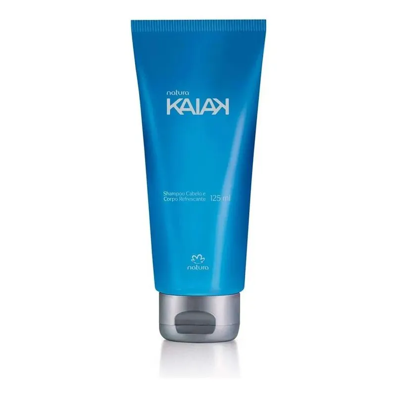 5x Natura Kaiak Shampoo Cabelo E Corpo Refrescante Masc 125m