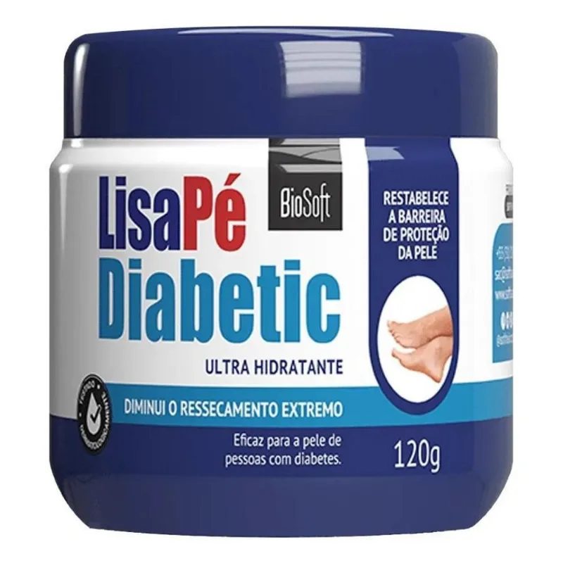 Creme Ultra Hidratante Lisa Pé Diabetic 120g - Biosoft