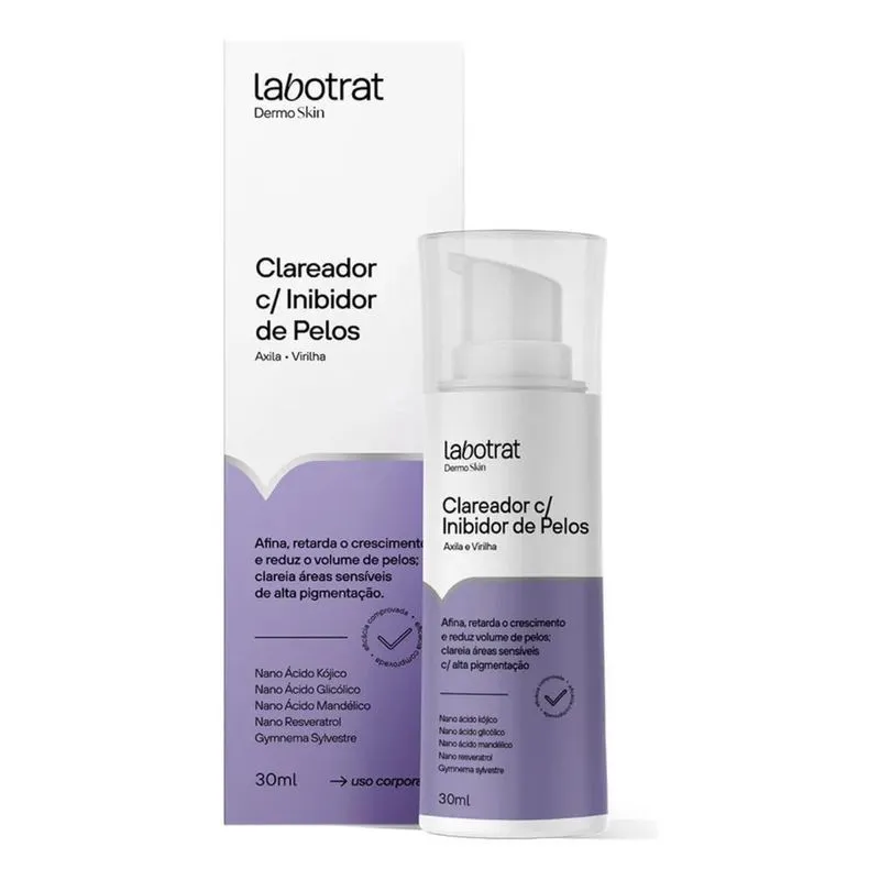 Sérum Inibidor E Clareador Pelos Axila Virilha Labotrat 30ml