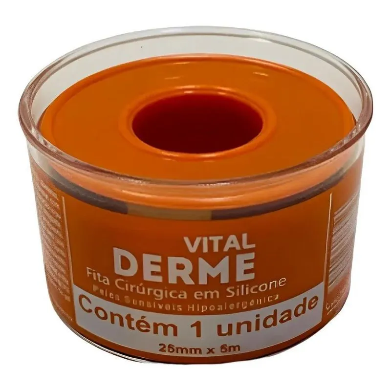 Fita De Silicone Cirúrgica 2,5cm X 1,5 Mts Indolor Cicatriz