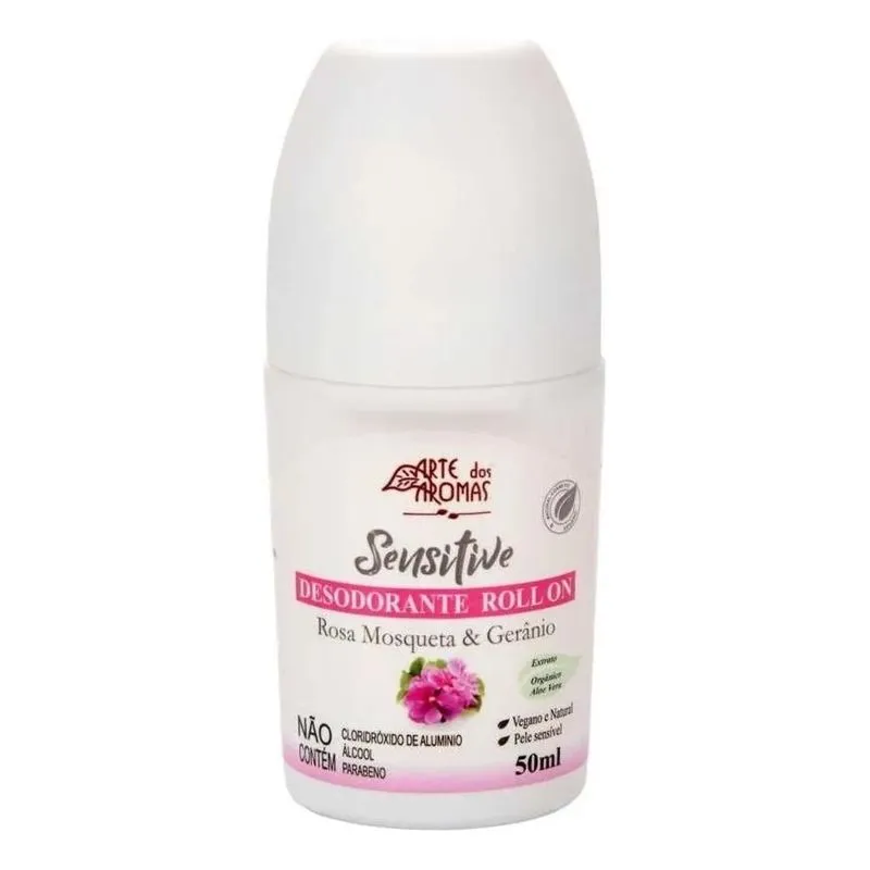 3x Desodorante Roll On Rosa Mosqueta Vegan Arte Dos Aromas 5
