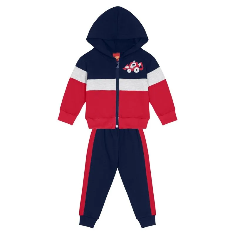 Conjunto Kyly Infantil Menino Inverno Bordado de Carrinho 1/3 -1000116-VERMELHO-2