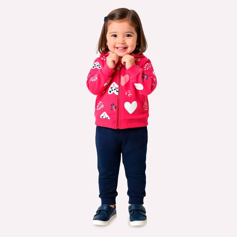 Conjunto Infantil Menina Corações Kyly 1001514.40056.6