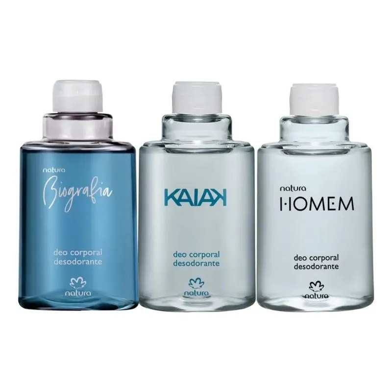 10x Natura Refil Deo Corporal Masculino 03 Unidades 100ml C