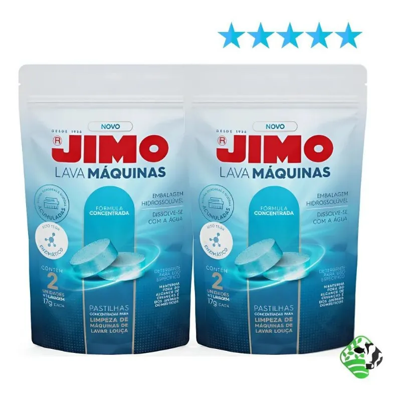 Limpa Máquinas De Lavar Louças Jimo Pastilhas 2x20g