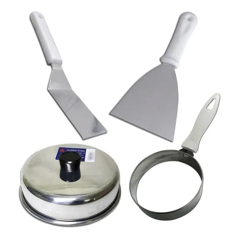10x Kit P Lanches Abafador Modelador De Ovo E 2 Espátulas R