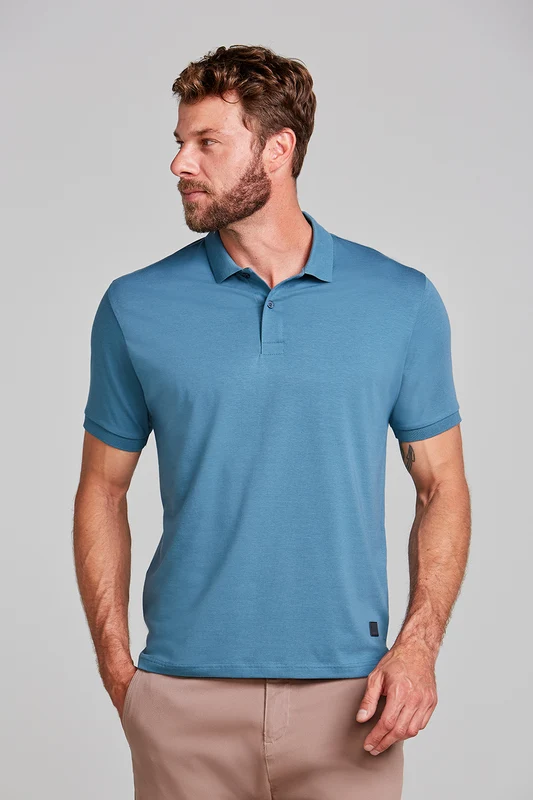Camisa Polo Supreme Cotton Comfort - Azul P