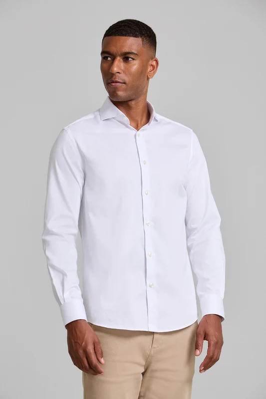 Camisa Lisa Slim fit - Branco 2
