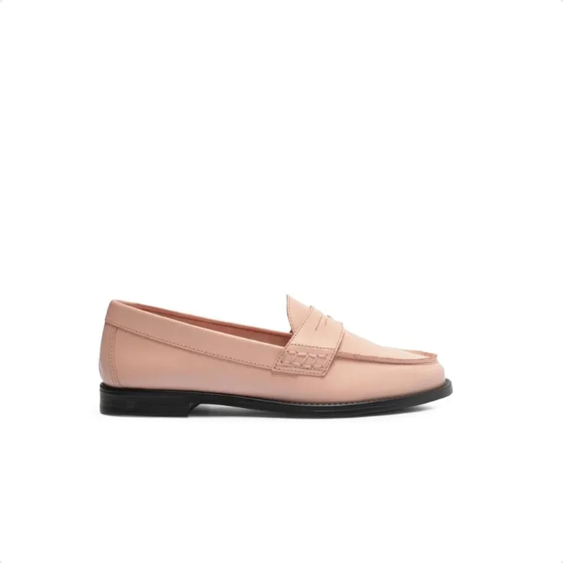 Mocassim Arezzo Bico Redondo Feminino 38 / Rosa Claro