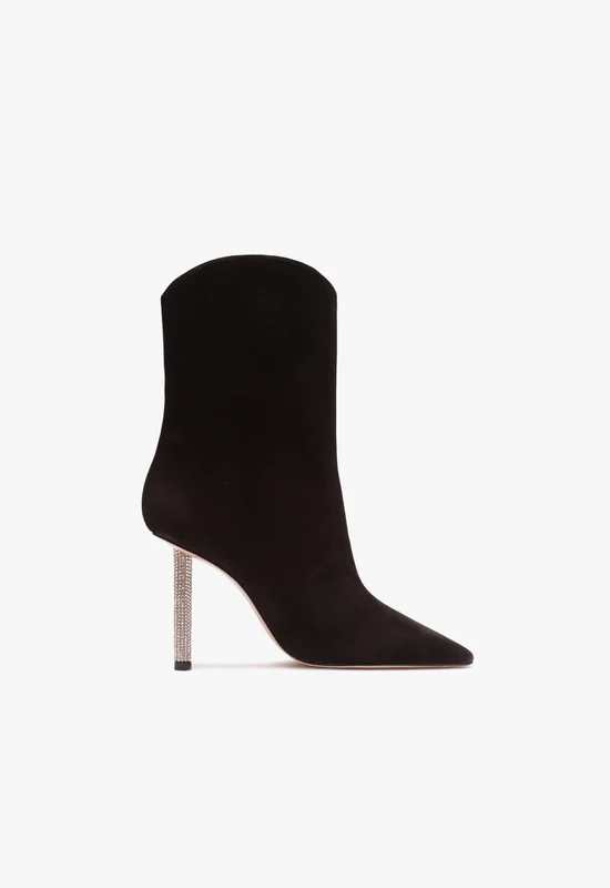 Marjorie Nubuck Bootie 9 / Black / Nubuck