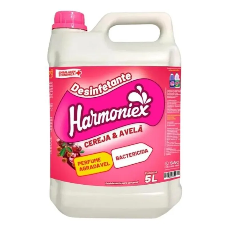 Desinfetante Cereja E Avelã 5 Litros Harmoniex