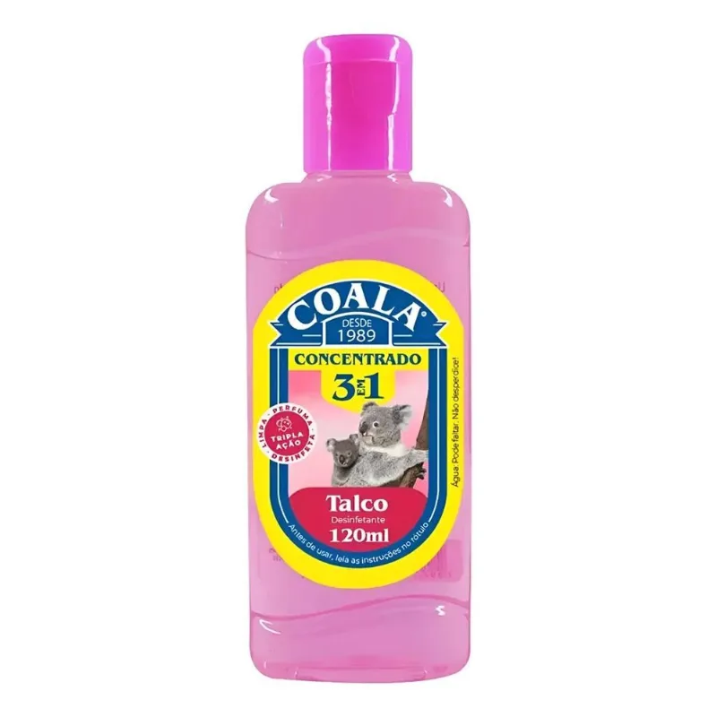 Coala Desinfetante Concentrado 3 Em 1 Talco 120ml